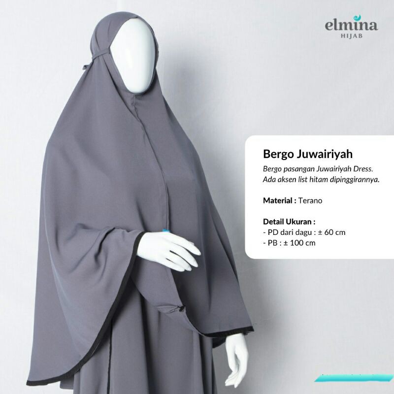 Bergo Juwairiyah Elmina Hijab