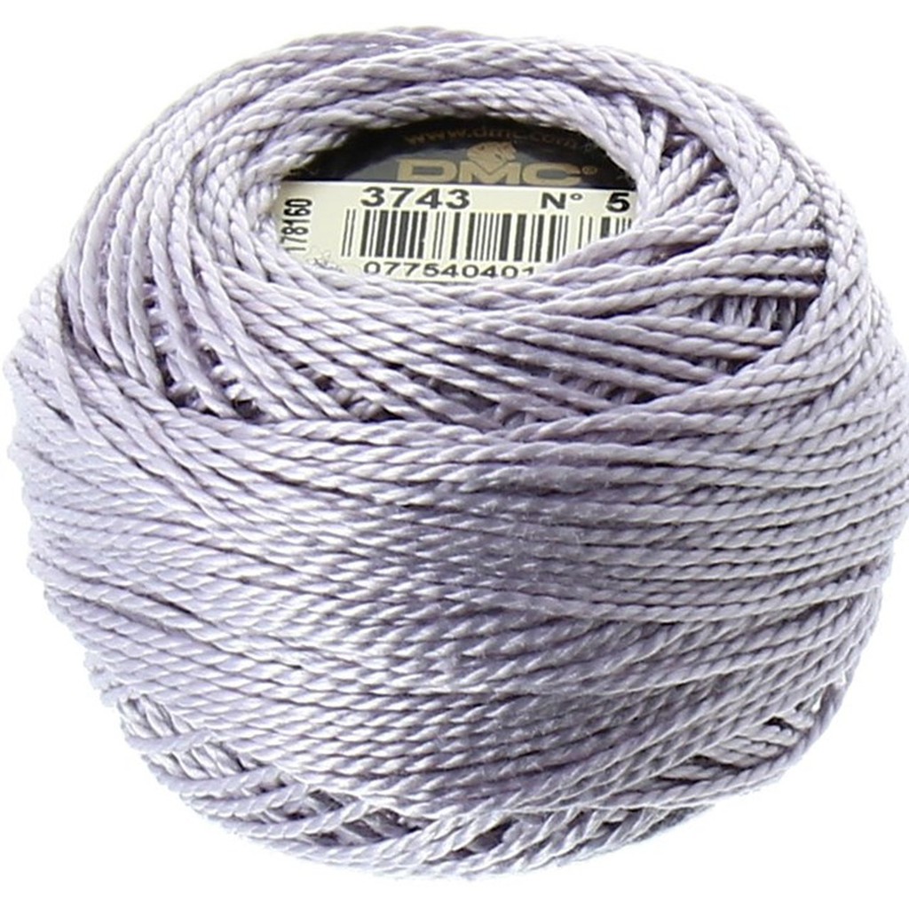 Benang Sulam DMC Art 116 Cotton Perle Pearl Ball Size 5 Kode 3743