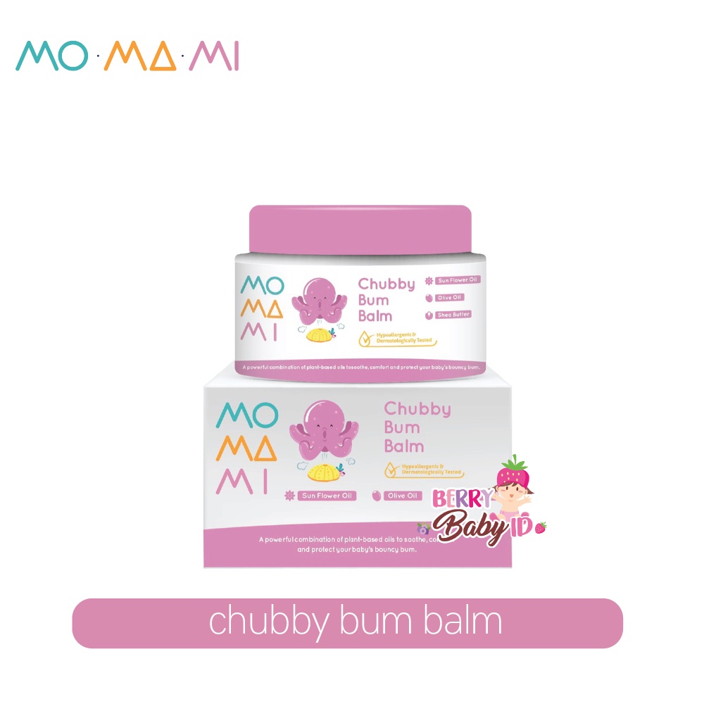 Momami Chubby Bum Balm Cream Ruam Popok Bayi Hypoallergenic 50 gr Berry Mart