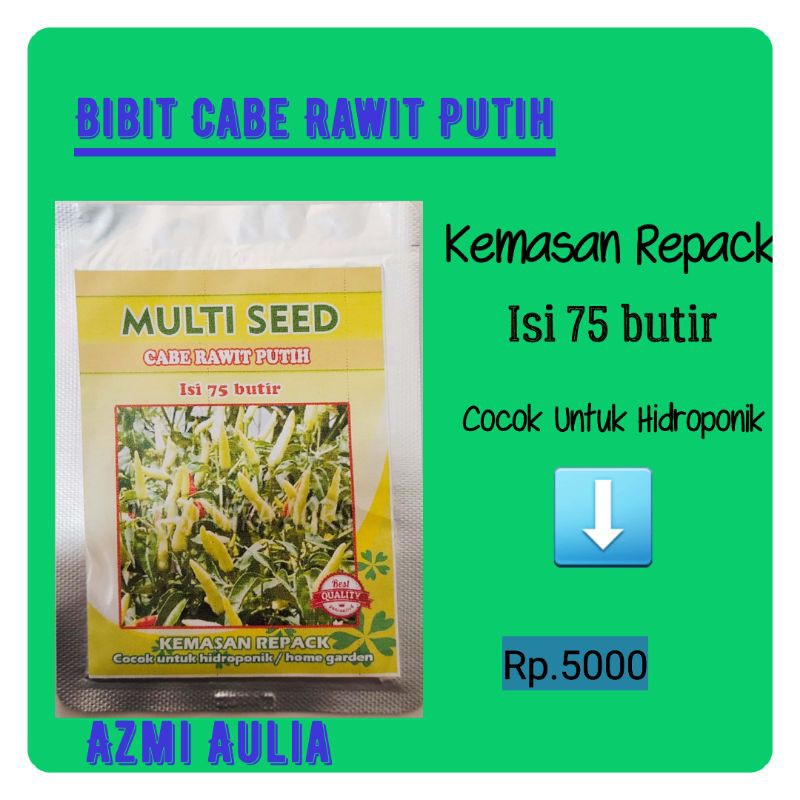 Benih Cabe Rawit Putih - Bibit Cabe Rawit Putih - Benih Cabe Rawit - Benih Cabe - Bibit Cabai Rawit