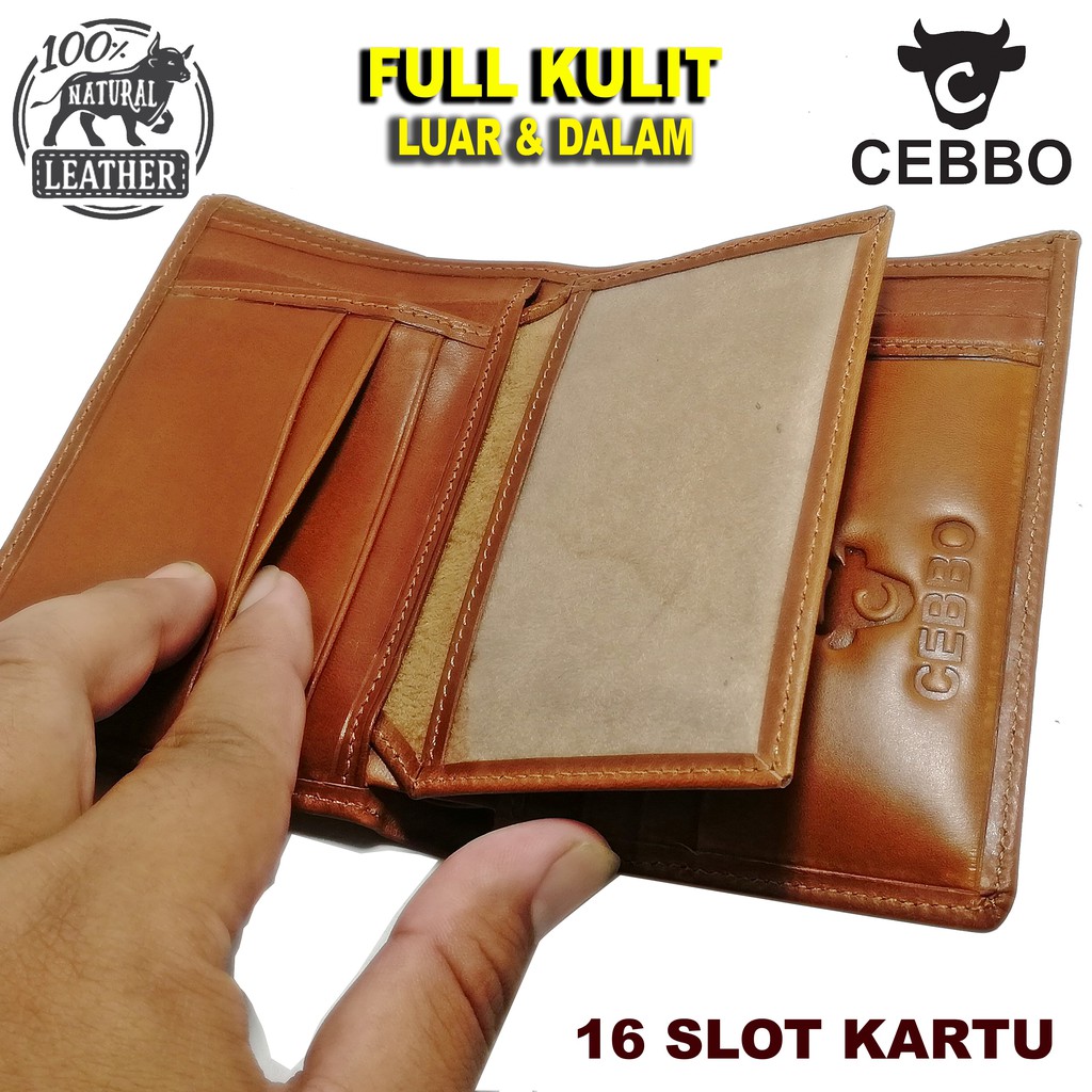 Dompet kulit pria FULL KULIT Asli sapi Original CEBBO