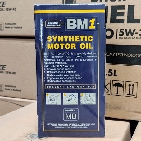 OLI MESIN MOTOR MATIC SCOOTER BM1 / BM 1 / BM-1 PC-1100 10W-40 1 LITER