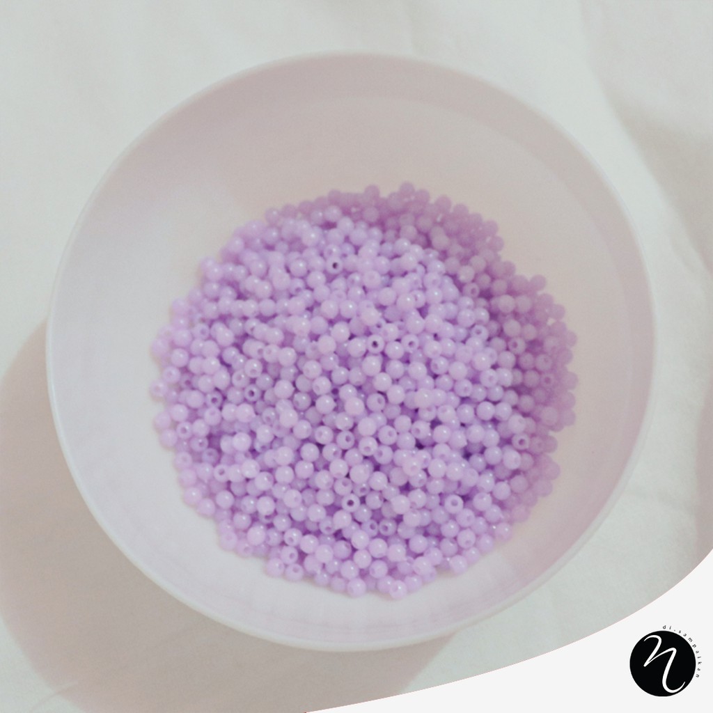 Manik / Mote Susu / Manik Kapur Bulat 3mm 20gr