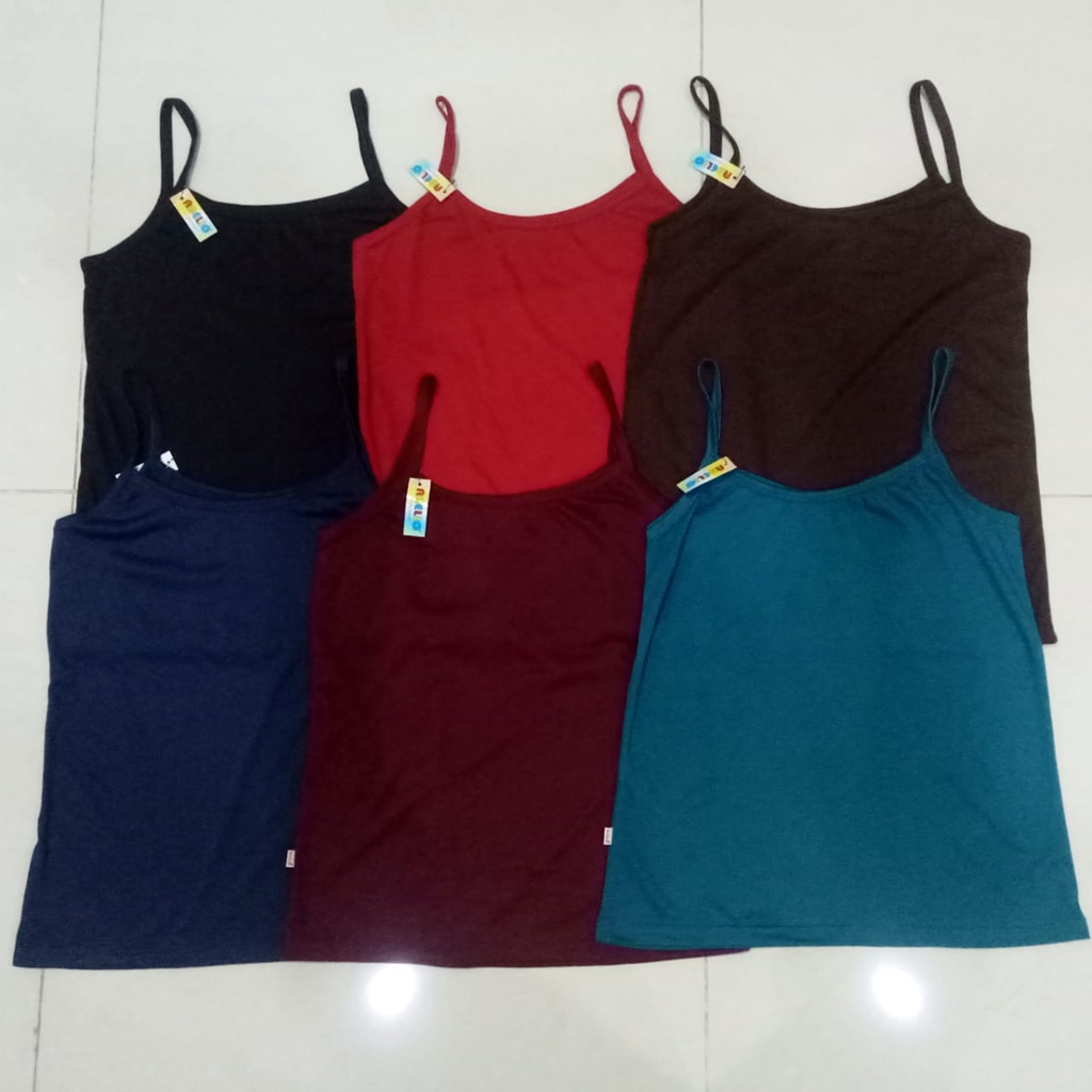 Tanktop XL / Singlet Tali Besar &amp; Tali Kecil Dewasa XL