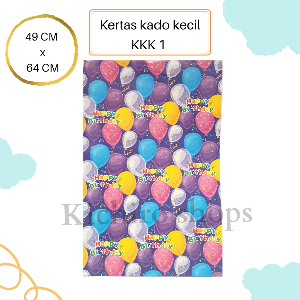 

Extra Kertas Kado Kecil (Free Birthday Card Tag)- Kichiro Shops