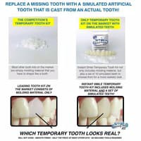 Instant Smile Temporary Tooth Kit Replace A Missing Tooth In Minutes