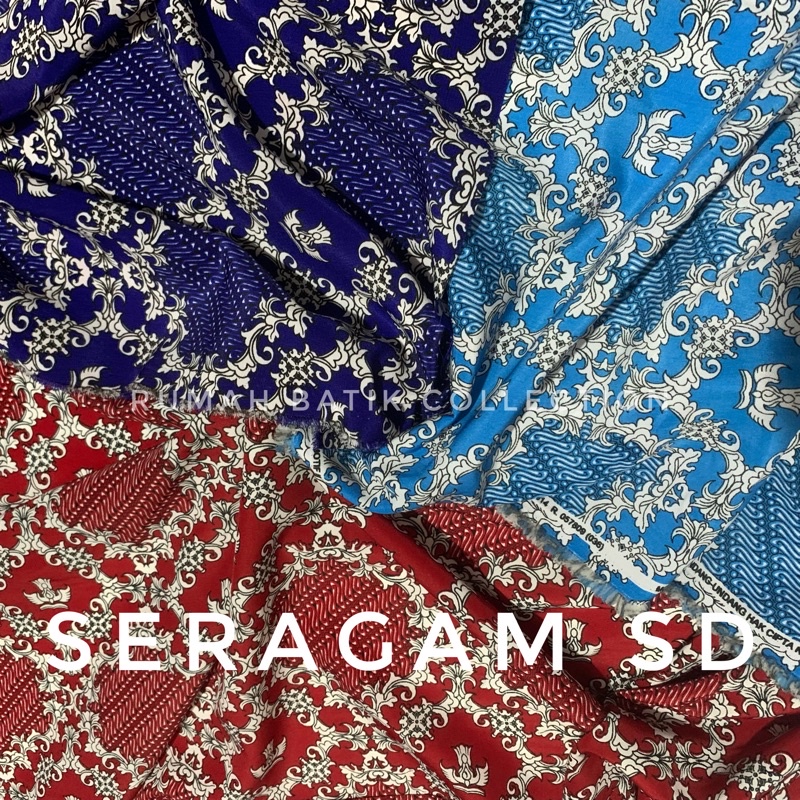 Batik Seragam Sekolah Kain seragam SD