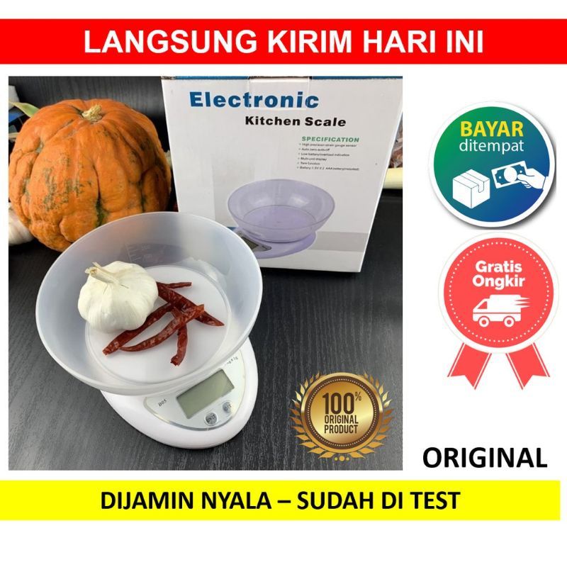 COD Timbangan Dapur Digital 5kg/ Timbangan Mangkok Serbaguna