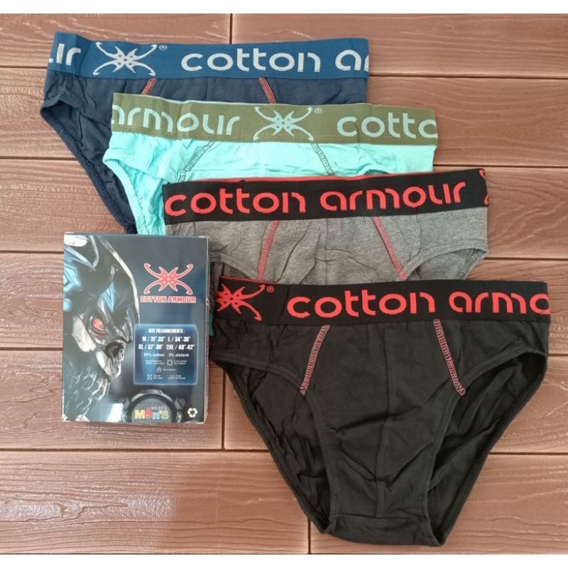 3 pcs celana dalam pria / cd cotton armour / cd murah berkualitas