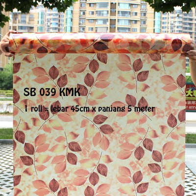 SB 039 [GD] WALLSTIKER WALL STICKER KACA UK 45CM X 5METER STICKER SETIKER WALLPAPER PINTU JENDELA KACA BUAT KAMAR MANDI DEKORASI DECOR DEKOR RUMAH WALPAPER SANBLAST WELPEPER SANBLAS SUNBLAST SUNBLAS LEMARI