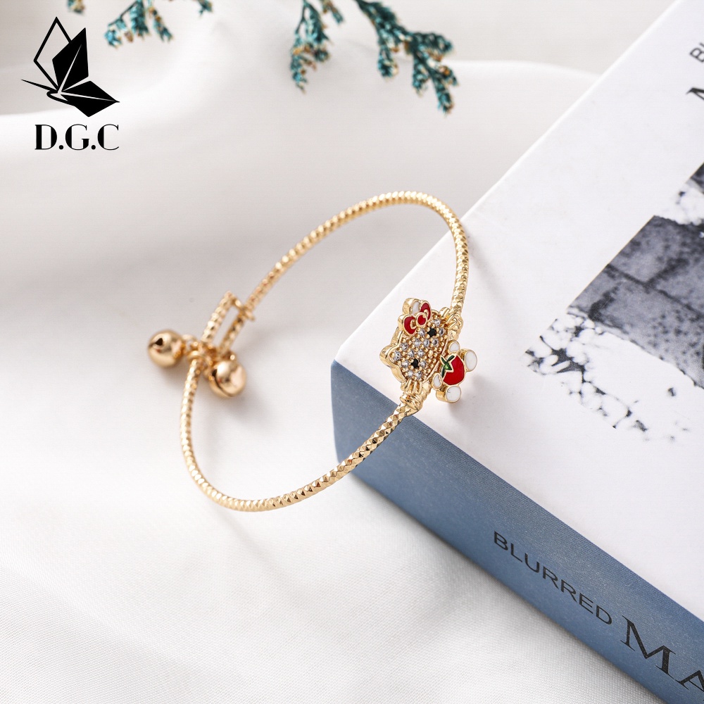 ✨D.G.C✨♥Gelang Tangan Titanium Anak Perempuan Aesthetic Korean Style Perhiasan Imitasi Emas Aksesoris Bayi Bangle Jewelry D536