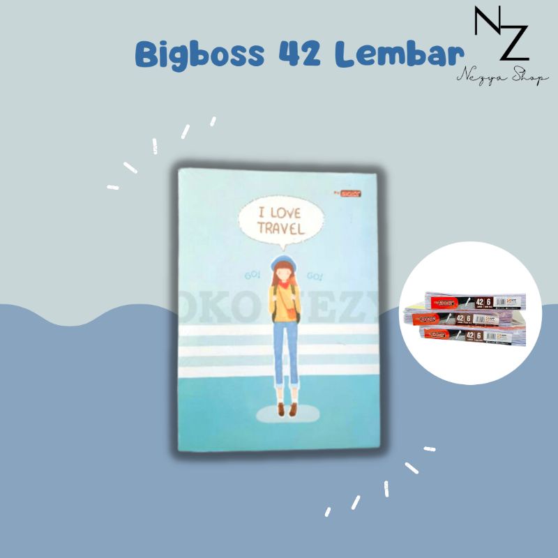 

(PACK) BUKU TULIS BIGBOSS SIDU BOXY SINAR DUNIA 42 LEMBAR 1 PACK ISI 6