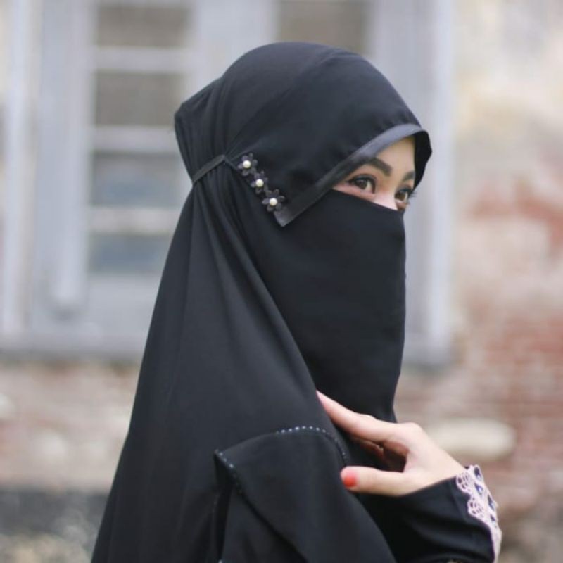 Niqab Cadar Milaya Seena Niqob Murah Bahan Halus