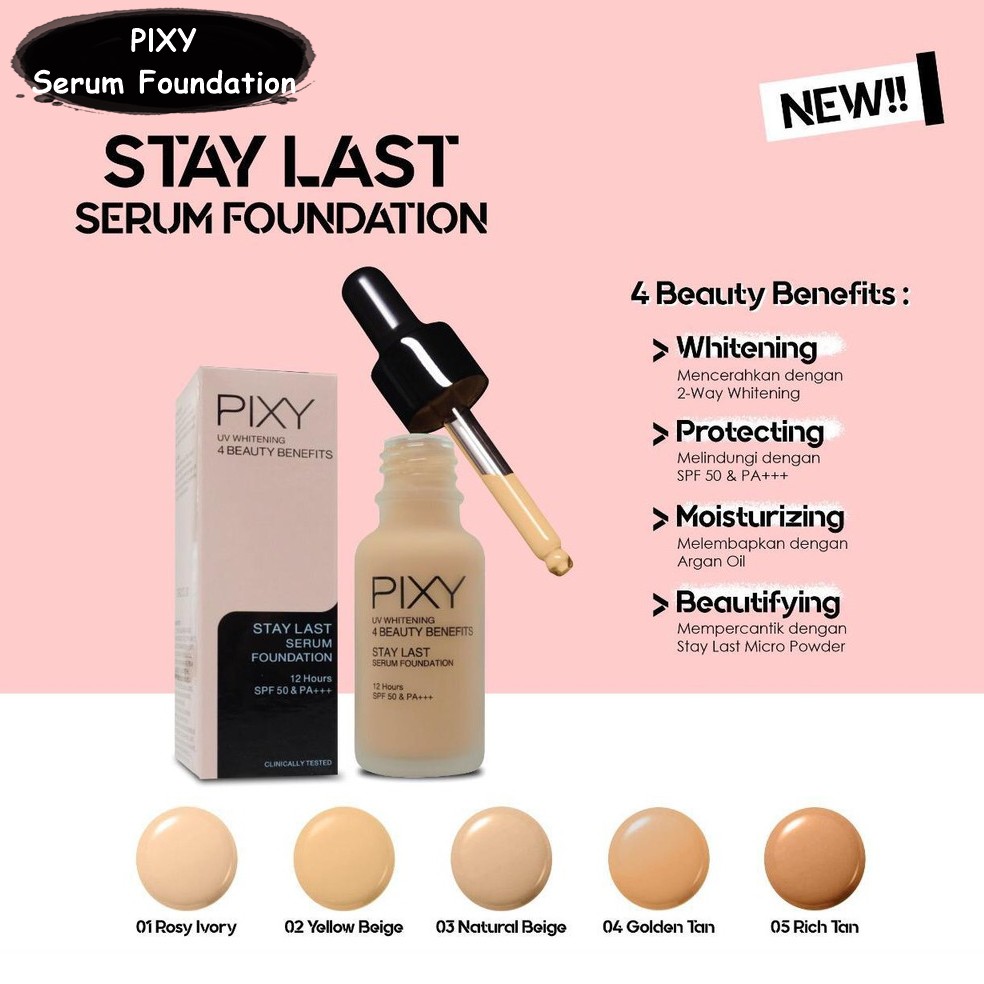 Pixy 4 BB SERIE/ BB CREAM, CONCEALING BASE, SERUM FOUNDATION