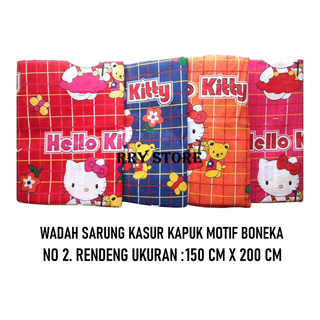 URUNG KASUR KAPUK NO 2 MOTIF BONEKA SARUNG KASUR ISI KAPUK KULIT KASUR KAPUK