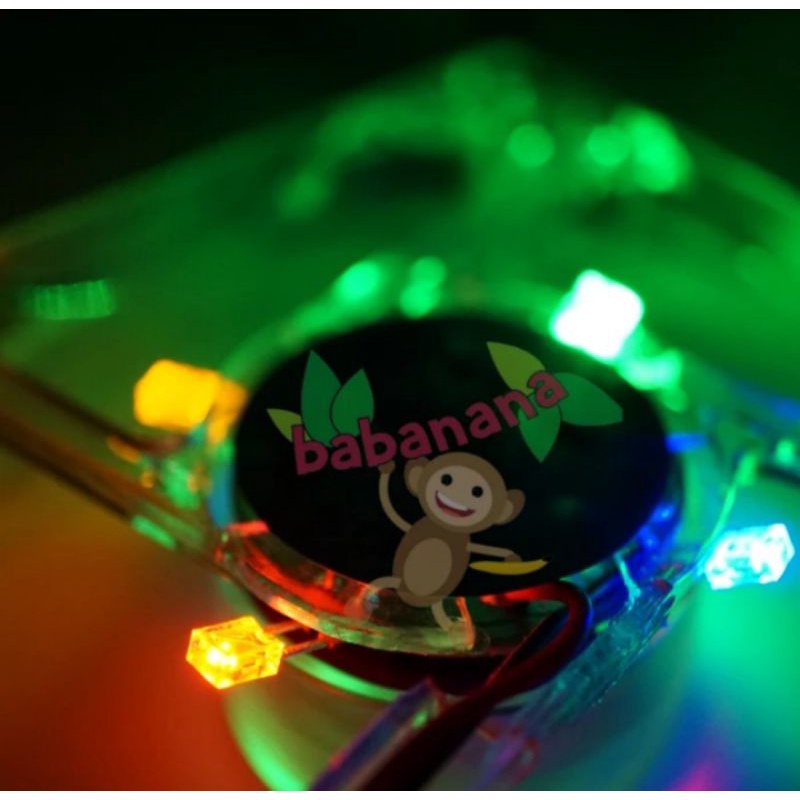 Fan LED warna warni 8cm casing pc komputer cooling kipas cooler 80mm