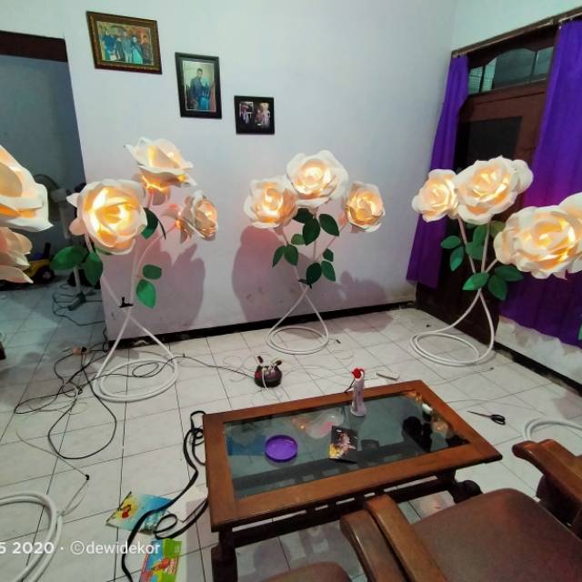 Standing flower lampu dekorasi