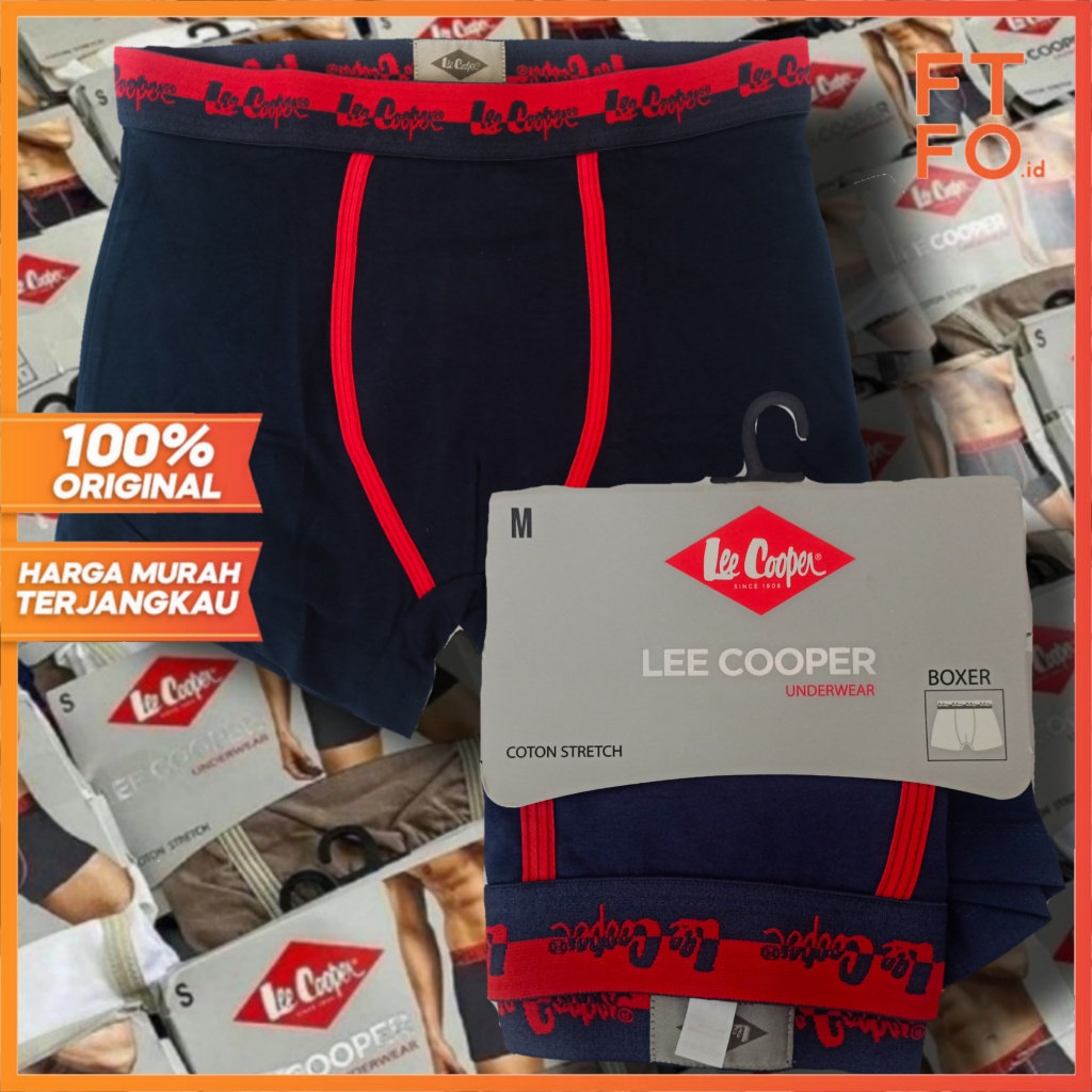 BOXER PRIA KATUN ADEM HALUS BRANDED S M L XL XXL ORIGINAL LEE COOPER