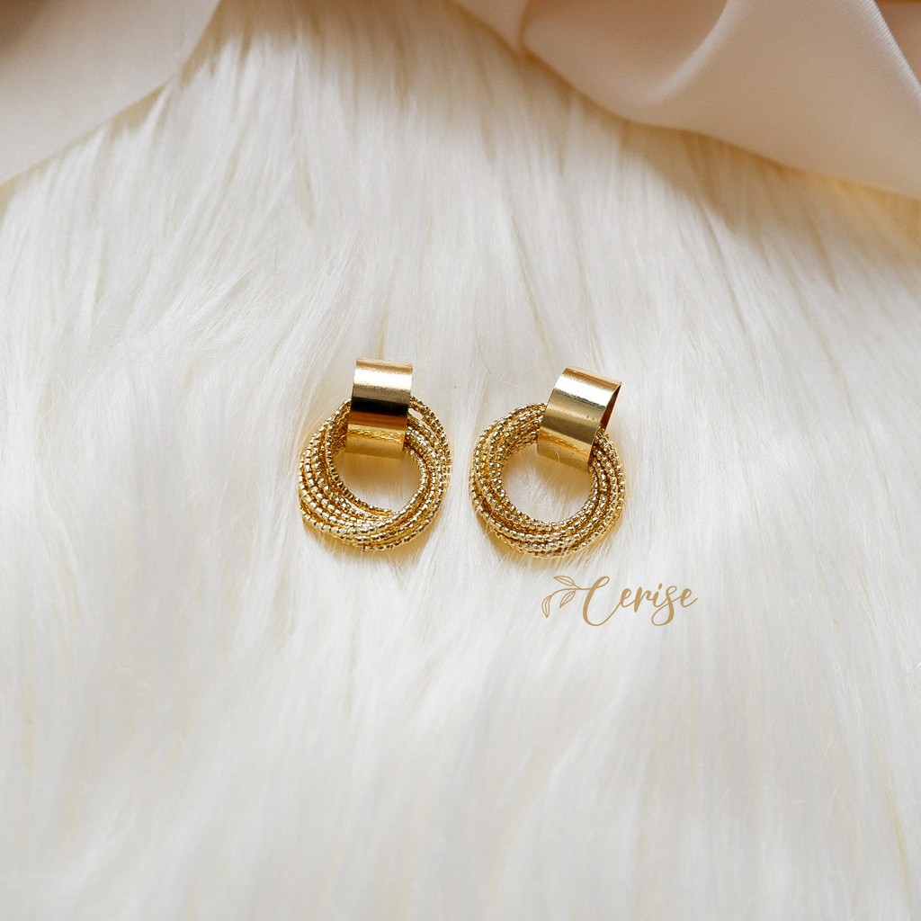 Joanna Earrings | Anting tusuk korea emas cantik aksesoris wanita korean style trendy stylish