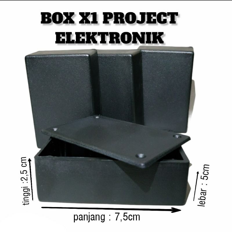 box x1 box electronik serbaguna box amplifier mini plastik hitam