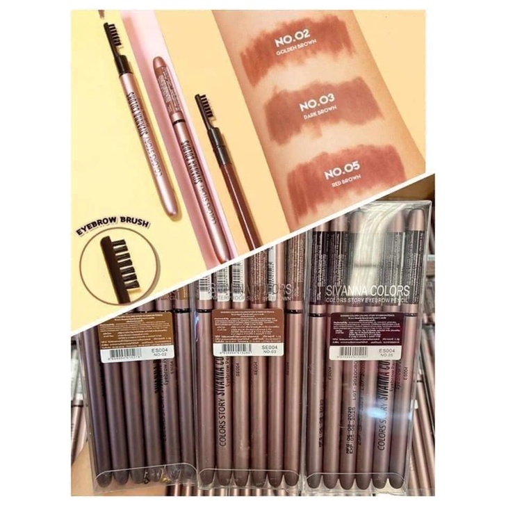 READY NEW PRODUCT Sivanna Colors Story Eyebrow Pencil | Pensil Alis Sivanna Ran Bedak