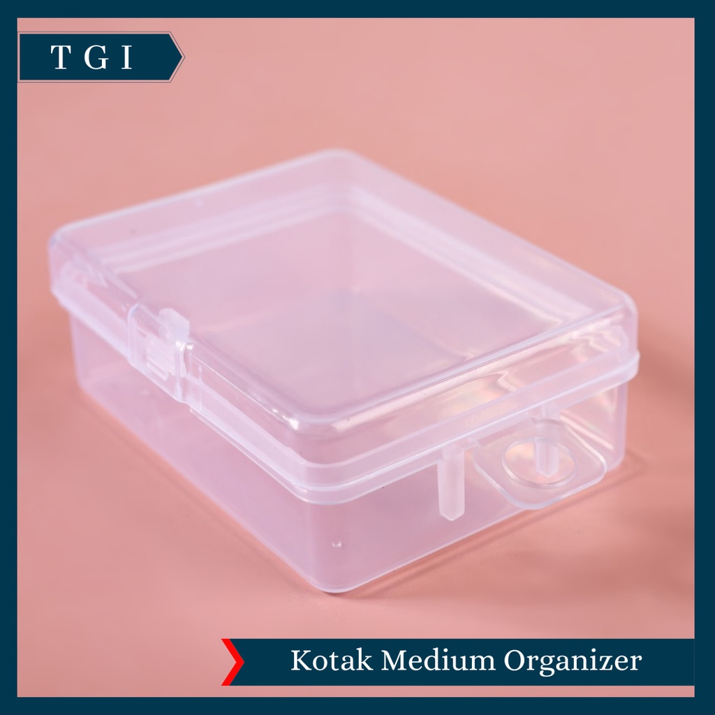 TGI - KOTAK KECIL SIMPAN OBAT MEMORY CARD / KOTAK PLASTIK SERBA GUNA 6.7 x 4.9 x 2.3 CM