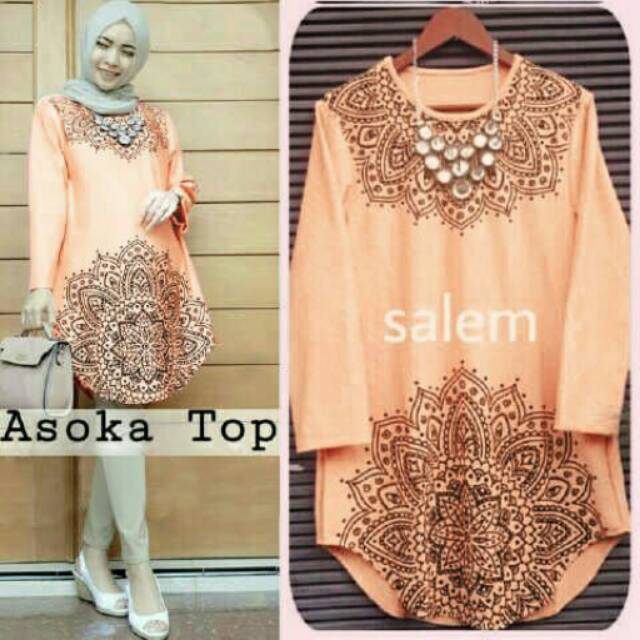 Asoka tunik peach