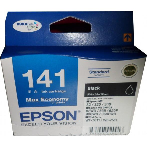 TINTA EPSON 141 BLACK ORIGINAL 100%