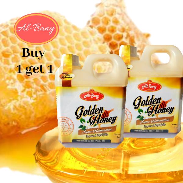 

PAKET MADU ASLI MADU KALIMANTAN GOLDEN HONEY NETT 2KG ( MIX BEEFOLEN & ROYAL JELLY )