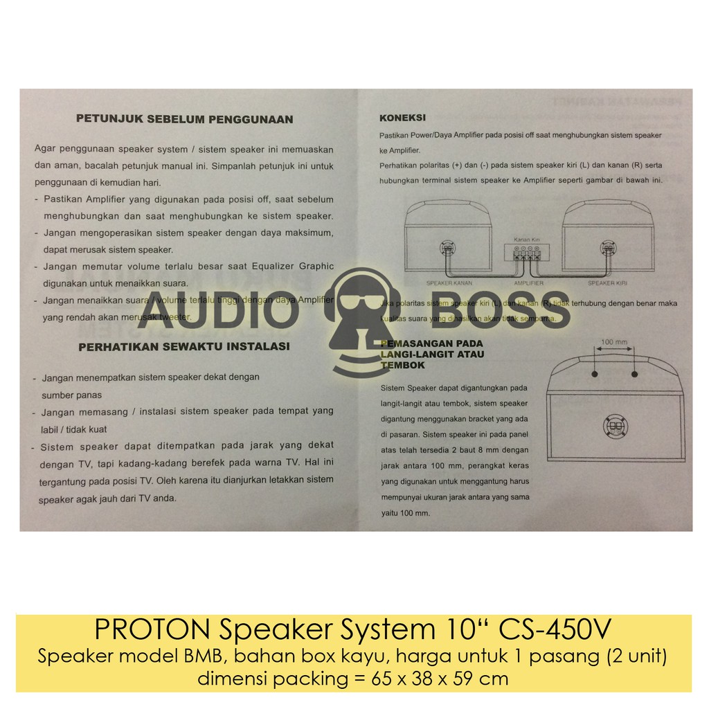 speaker proton 10 inch