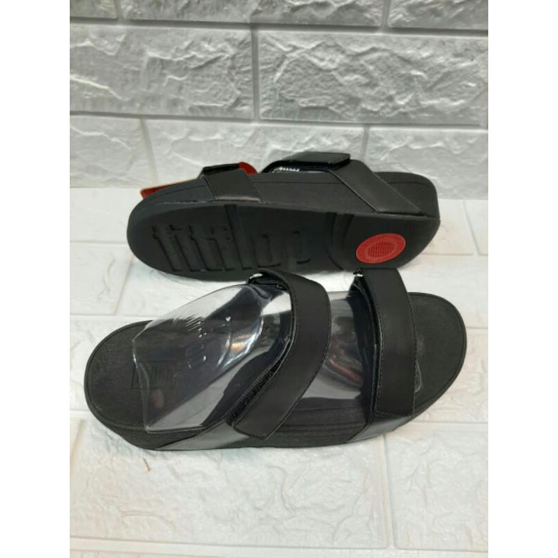 Sandal Selop FITFLOP Shiny Leather Slide Women