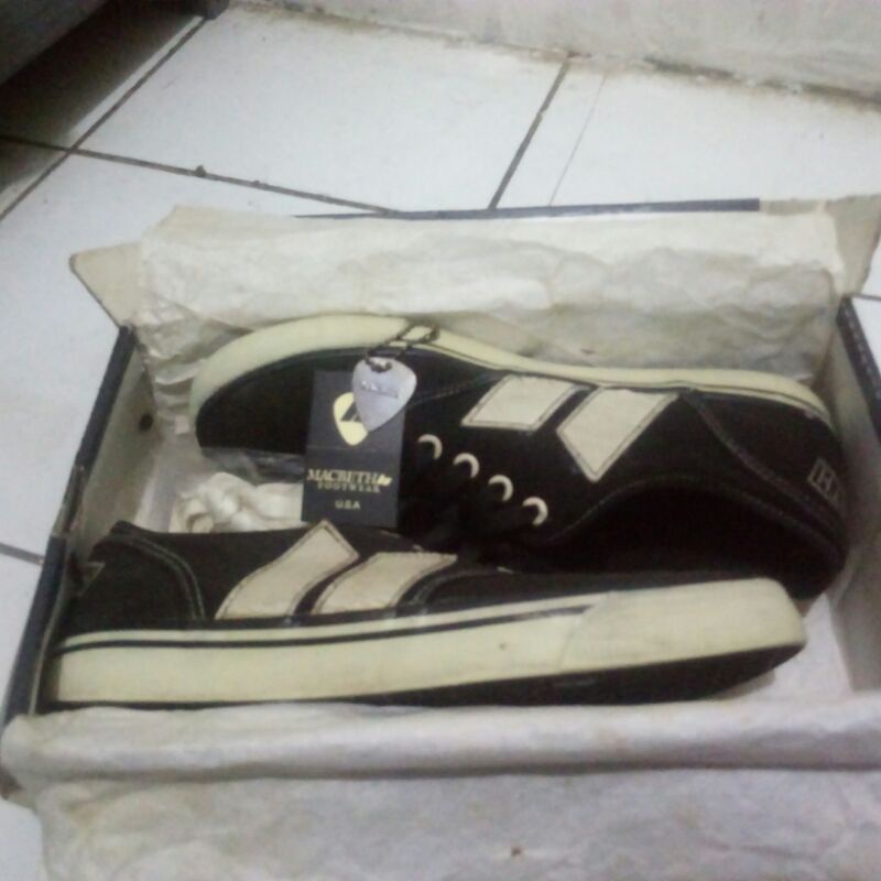 sepatu macbeth langley black cement original