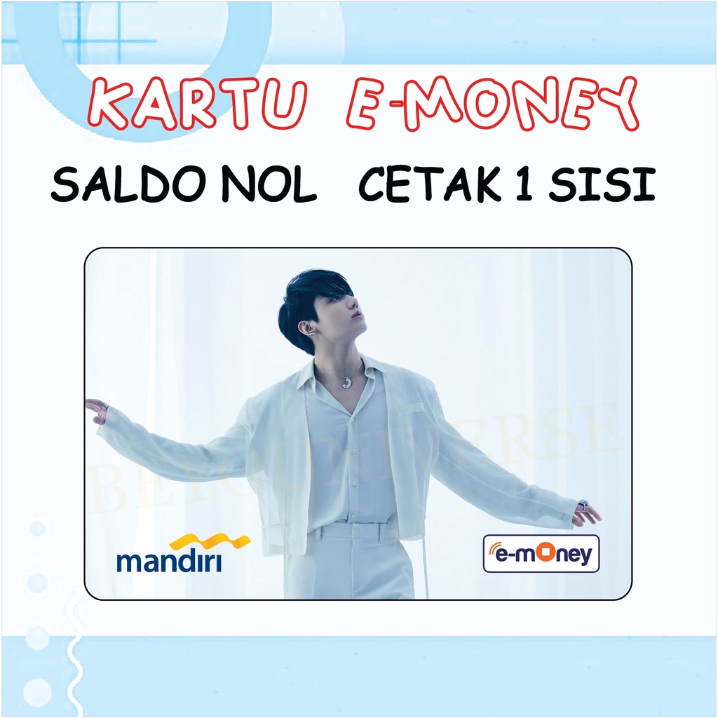 Kartu FLAZZ BCA gen 2 / MANDIRI E-money Foto Jungkook BTS PROOF Photo Concept DOOR Emoney Etoll Cust