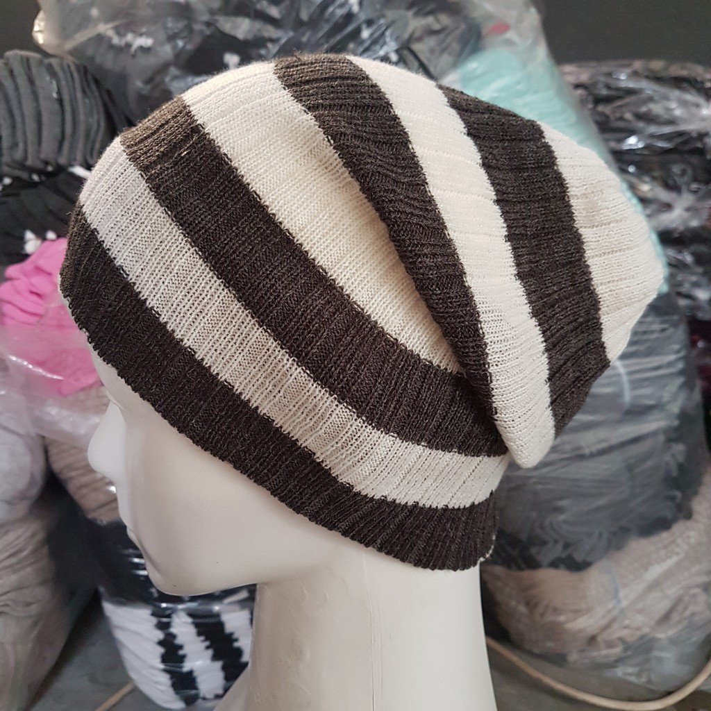 Kupluk beanie Rajut motif allsize Dewasa MJ-SALUR