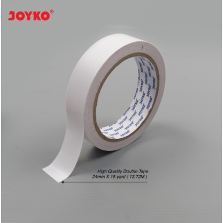 

DOUBLE TAPE PEREKAT 2 SISI JOYKO 24 MM X 15 YARD 1 INCH SIDED LEM PEREKAT TIP SUPER KUAT MURAH BLUE