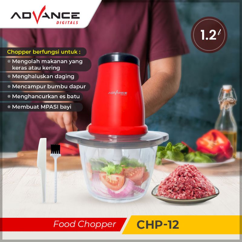 Advance Food Chopper 1.2 Liter / Penggiling Serbaguna CHP-12