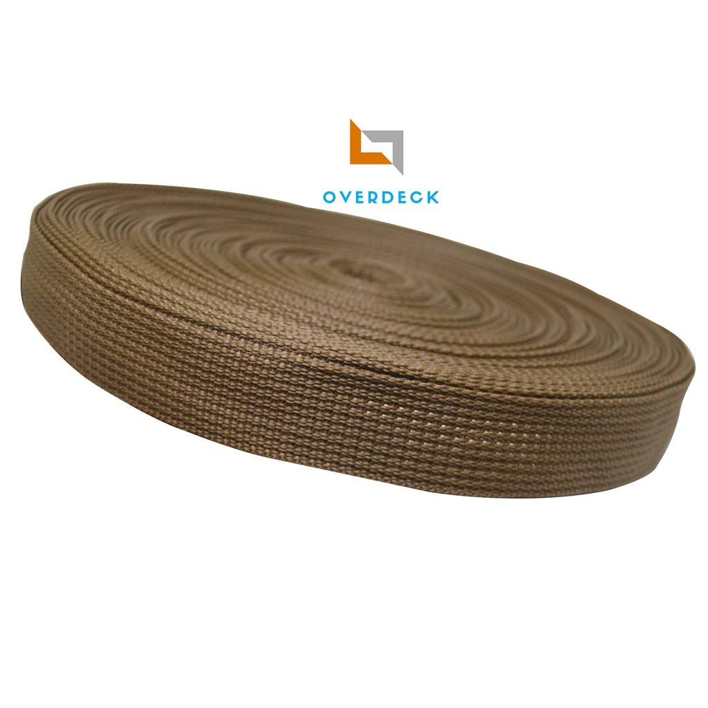 

33 METER TALI WEBBING TAS 2.5 CM - LT 25 COKLAT KHAKI