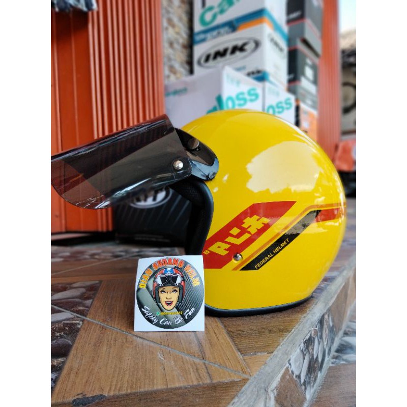 Helm Bogo dewasa GL series Honda gank plus kaca datar murah meriah ongkir 1kg paking kardus