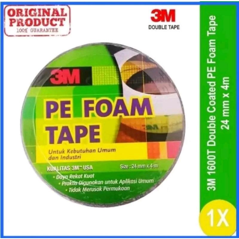 

3M PE Double Foam Tape 1600T 24mm x 4m Original