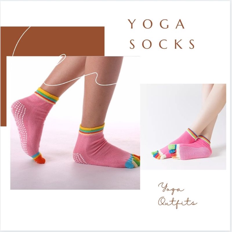 Kaos Kaki Yoga anti slip 5 jari