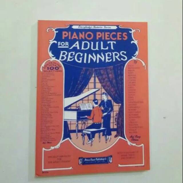 Piano pieces for adult beginner / buku piano klasik beginner dewasa