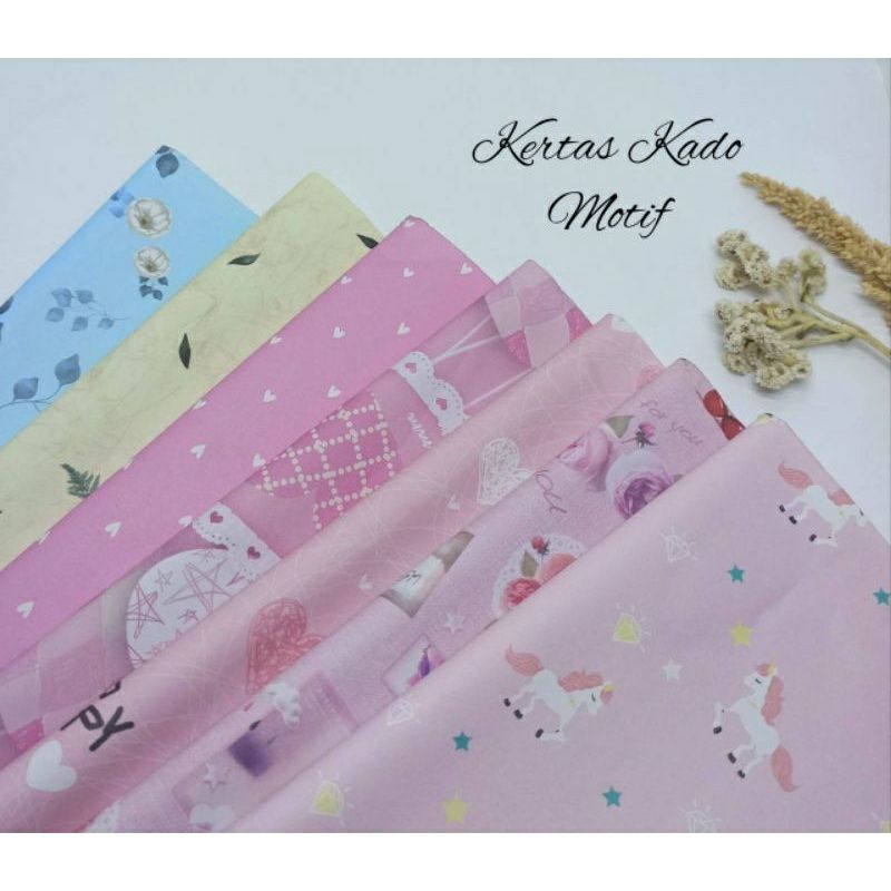 

kertas kado Kertas Motif Bungkus Kado