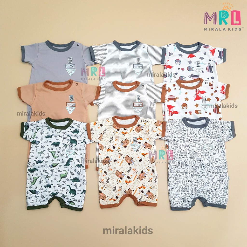 Nova Romper Bayi SNI - Jumper Bayi Segiempat New Series Polos dan Motif