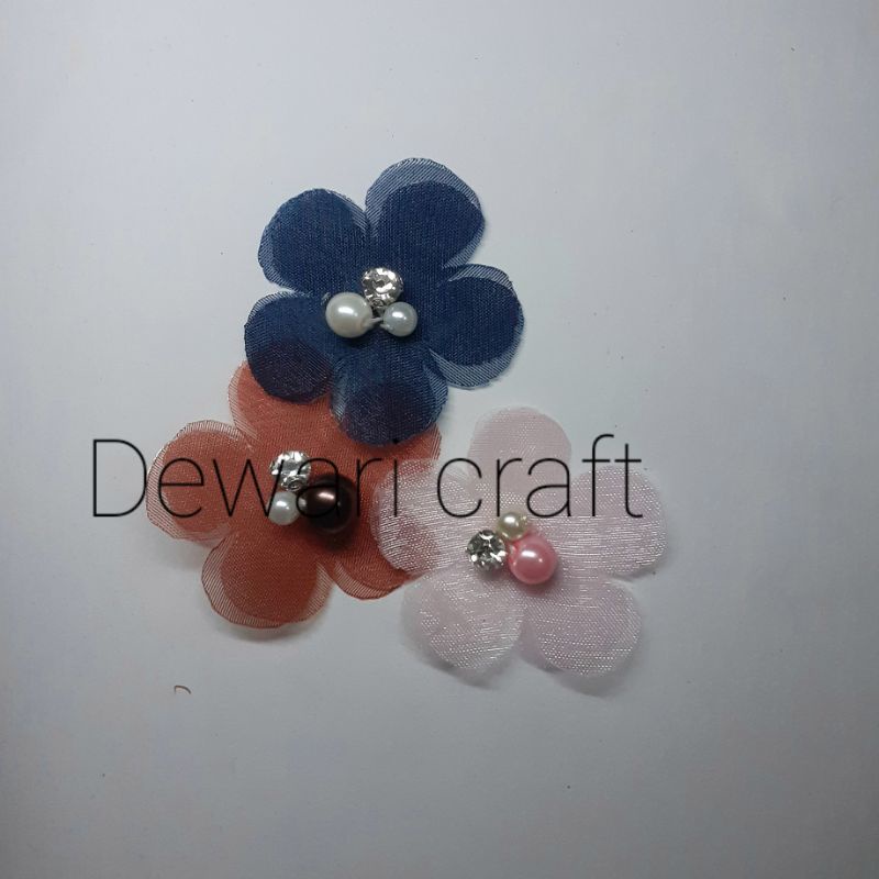 bunga 3d/ bunga 3d organza