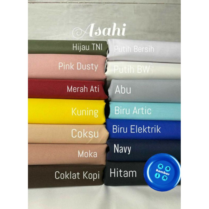 Asahi / kain furing / bahan kantong 1 meter