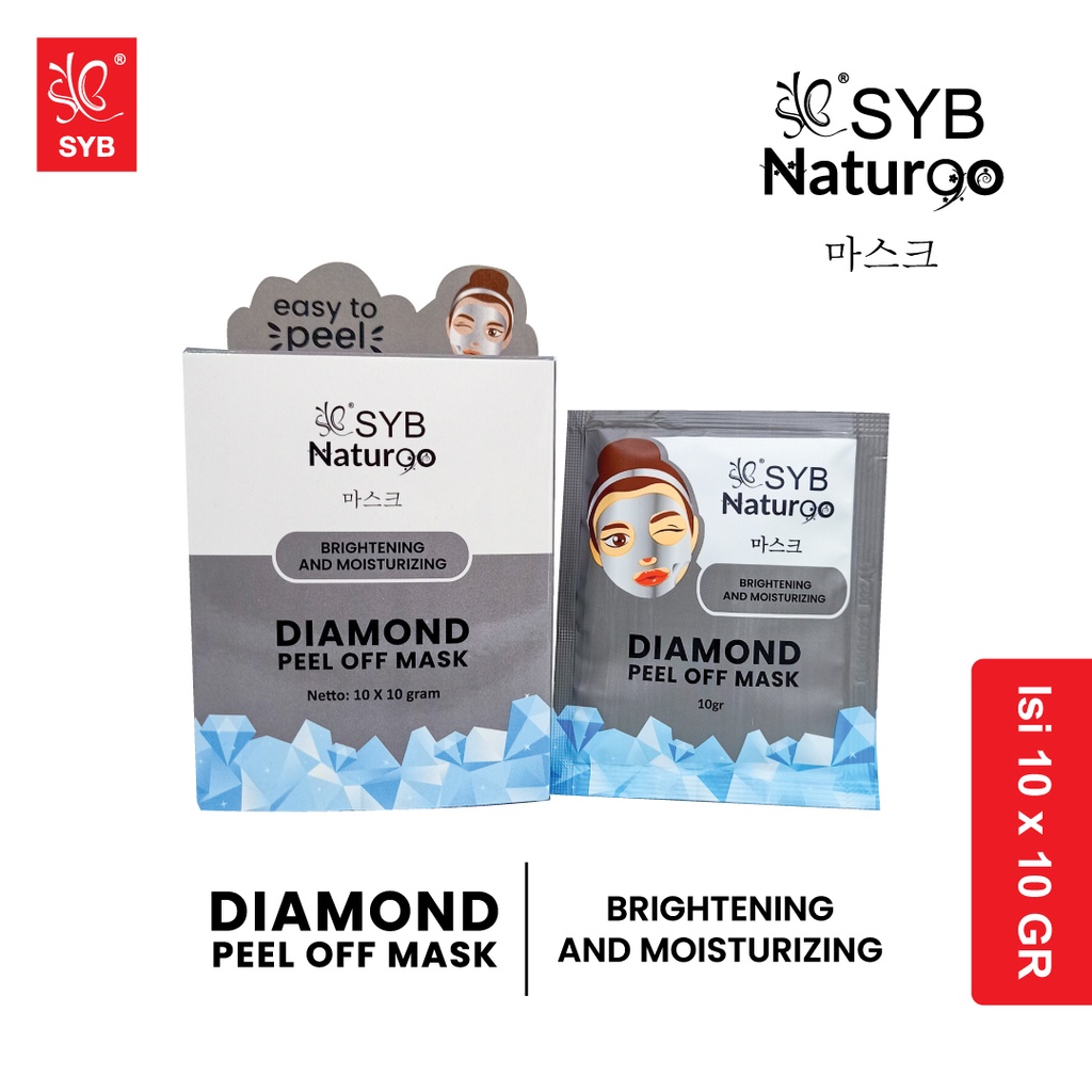 BEST SELLER &amp; VIRAL - SYB NATURGO Peel Off Mask Sachet (Satuan Ecer) - CHECKOUT RP 1000