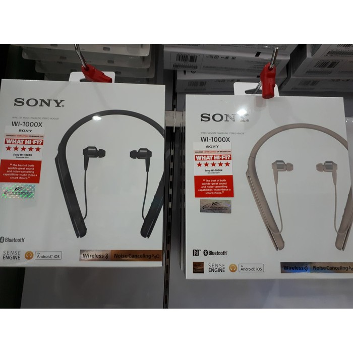 "Sony WI 1000X Noise Cancelling Bluetooth Earphones"
