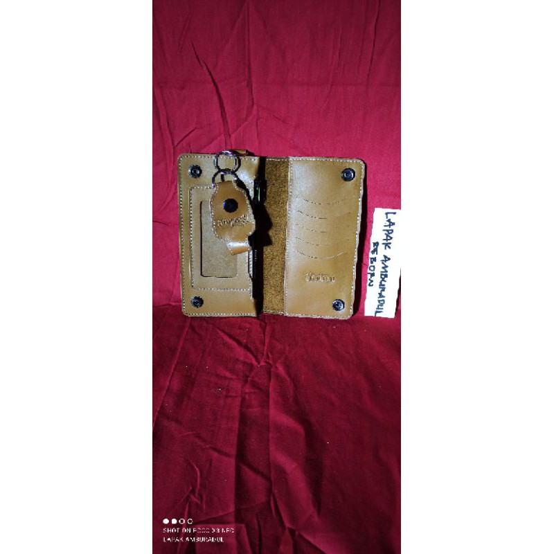 dompet kulit biker norton bsa moge model panjang