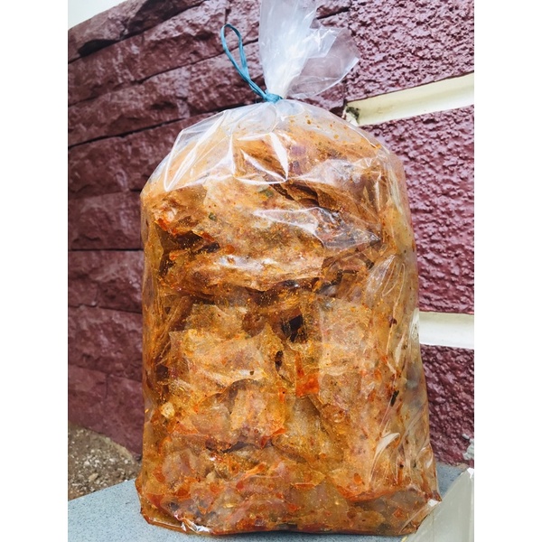 

Keripik kaca/keripik beling pedas jeruk 1kg
