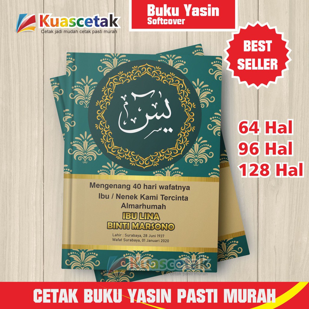 Jual Buku Yasin Dan Tahlil 64 Hal Atau 96 Hal Atau 128 Hal Softcover Shopee Indonesia